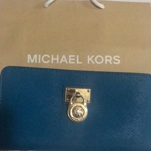 Turquoise Michael Kors Wallet